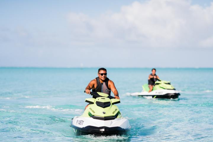 Jet ski guide in Bora Bora