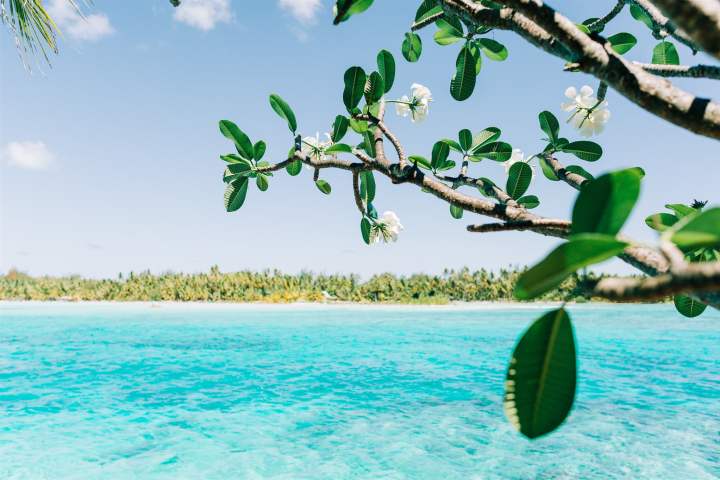 View from Bora Bora lagoon