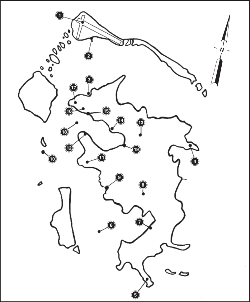 Bora Bora second world war map