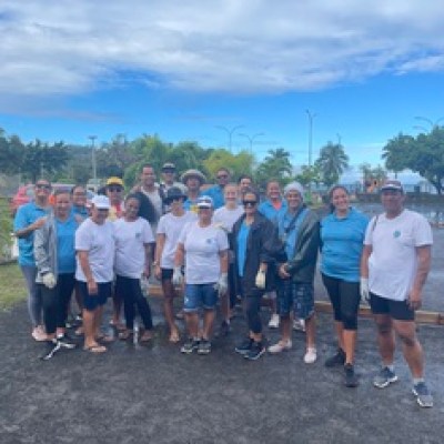 a group of people posing for the camera